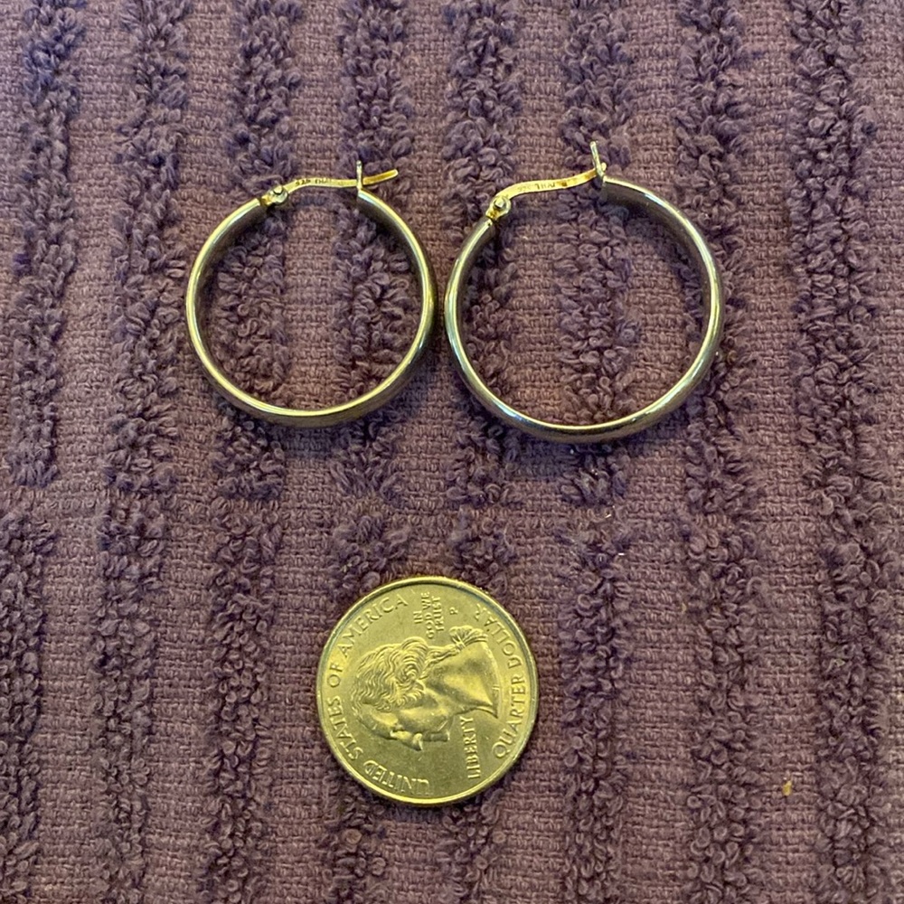Small hoop earrings